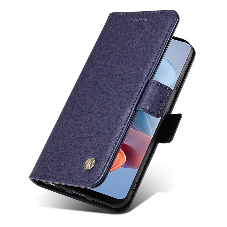 YIKATU YK-003 For Motorola Moto G45 5G / G34 5G Case Card Slots PU Leather Wallet Phone Cover - Sapphire
