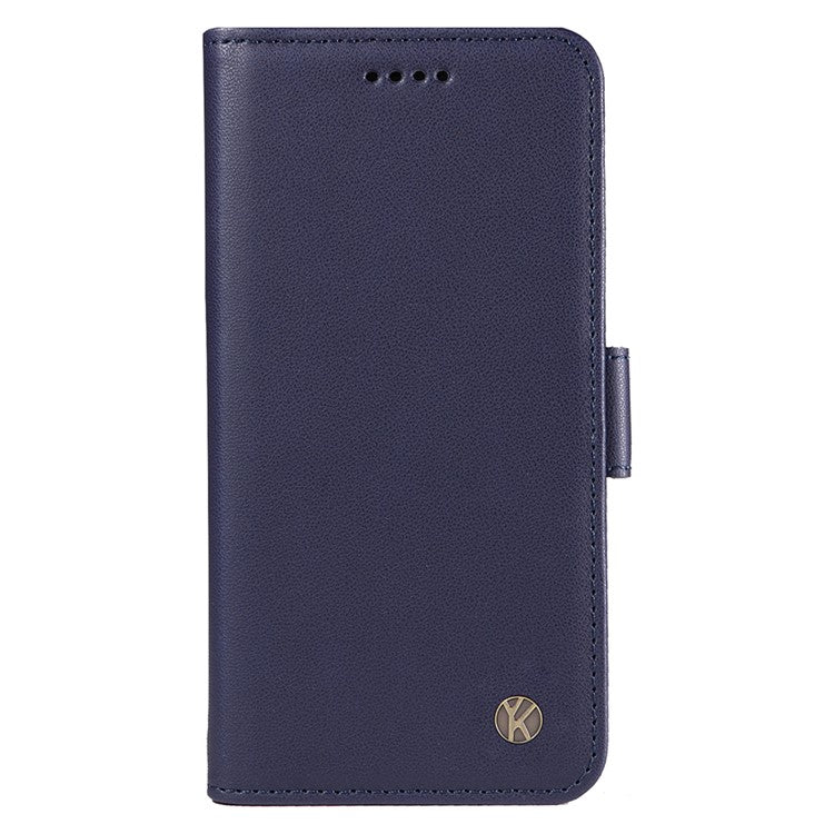 YIKATU YK-003 For Motorola Moto G45 5G / G34 5G Case Card Slots PU Leather Wallet Phone Cover - Sapphire