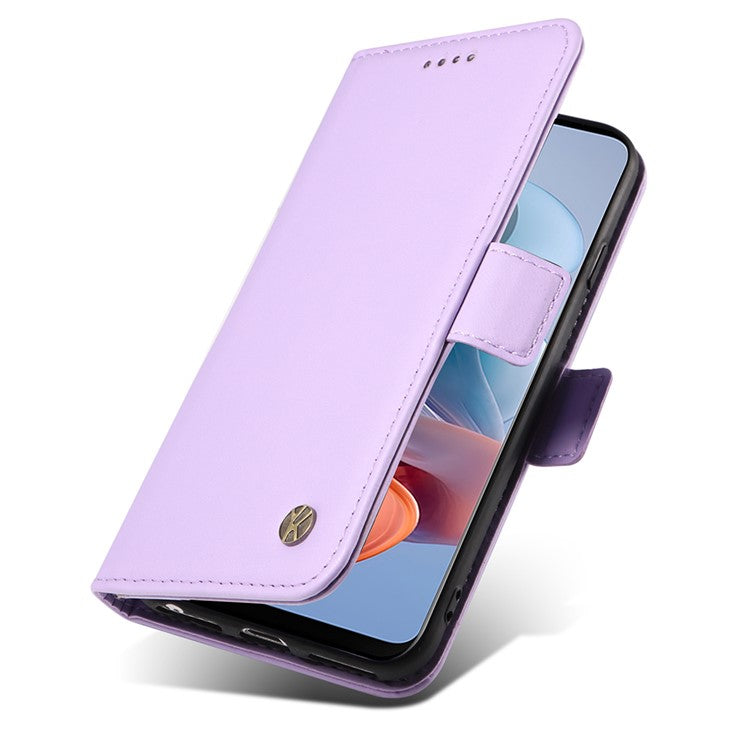 YIKATU YK-003 For Motorola Moto G45 5G / G34 5G Case Card Slots PU Leather Wallet Phone Cover - Light Purple