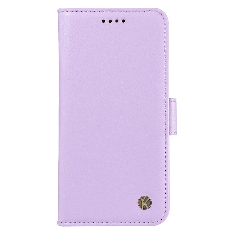 YIKATU YK-003 For Motorola Moto G45 5G / G34 5G Case Card Slots PU Leather Wallet Phone Cover - Light Purple
