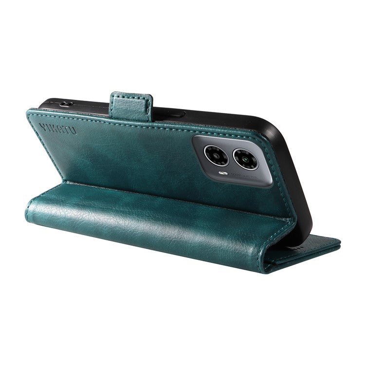 YIKATU YK-007 For Motorola Moto G45 5G / G34 5G Case PU Leather Wallet Protective Phone Cover - Blue