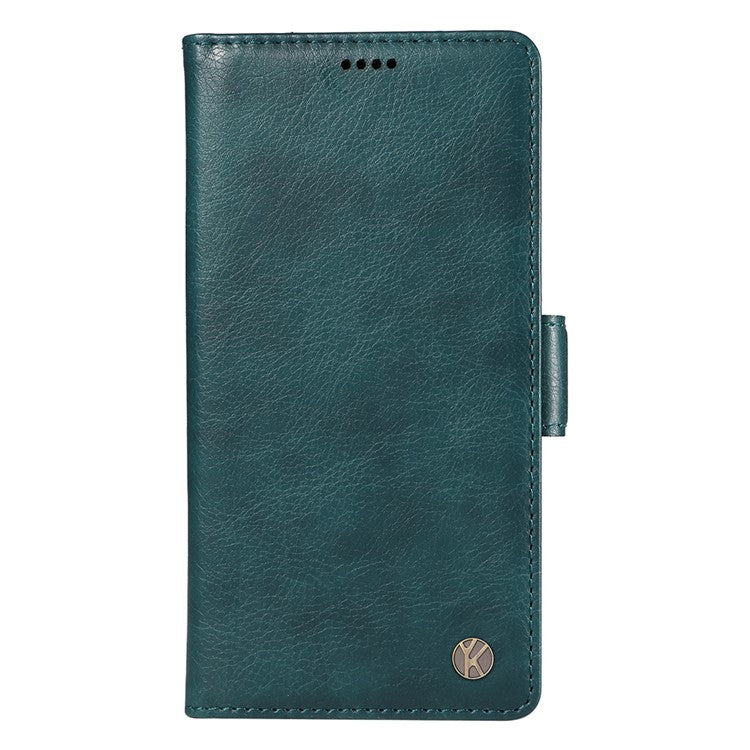 YIKATU YK-007 For Motorola Moto G45 5G / G34 5G Case PU Leather Wallet Protective Phone Cover - Blue