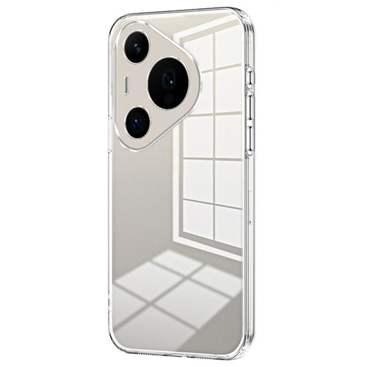 For Huawei Pura 70 Pro / Pura 70 Pro+ Case Colorful Frame Electroplating TPU Phone Cover - Transparent