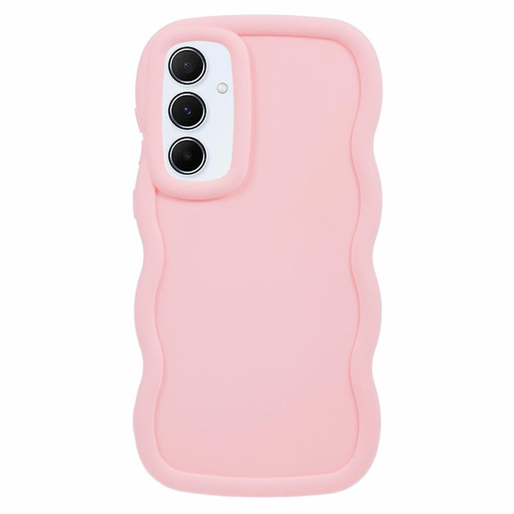 XL Series For Samsung Galaxy A15 4G / 5G Case Wave Frame Shockproof TPU Phone Cover - Pink