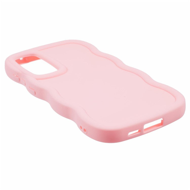 XL Series For Samsung Galaxy A15 4G / 5G Case Wave Frame Shockproof TPU Phone Cover - Pink