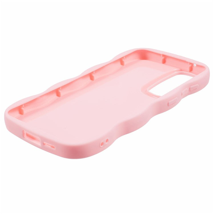 XL Series For Samsung Galaxy A15 4G / 5G Case Wave Frame Shockproof TPU Phone Cover - Pink