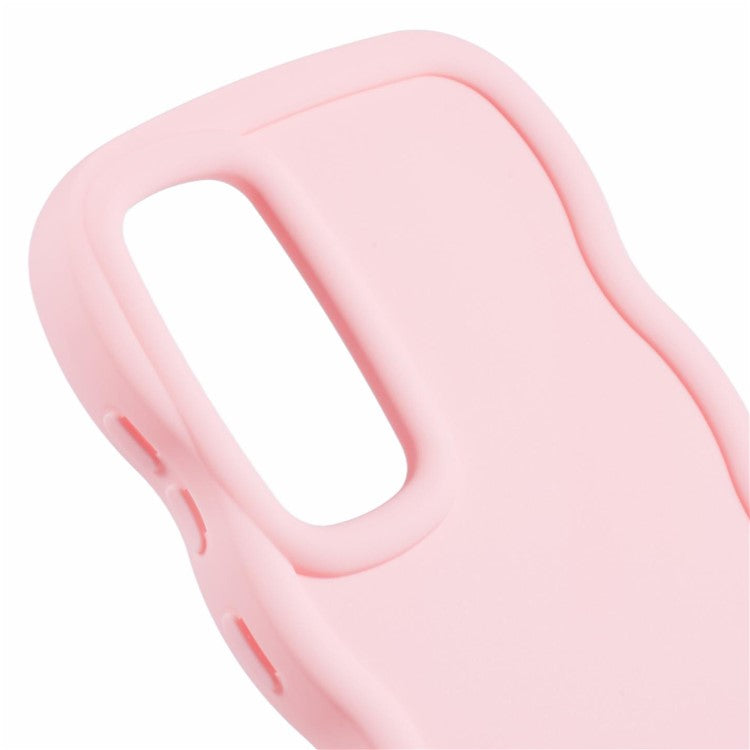 XL Series For Samsung Galaxy A15 4G / 5G Case Wave Frame Shockproof TPU Phone Cover - Pink