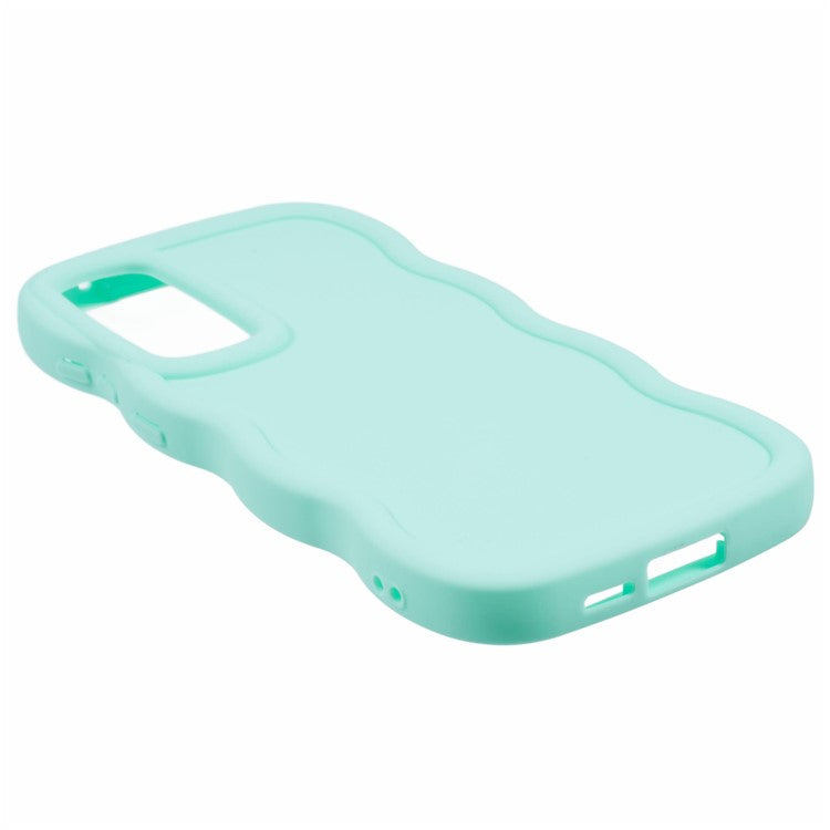 XL Series For Samsung Galaxy A15 4G / 5G Case Wave Frame Shockproof TPU Phone Cover - Light Green