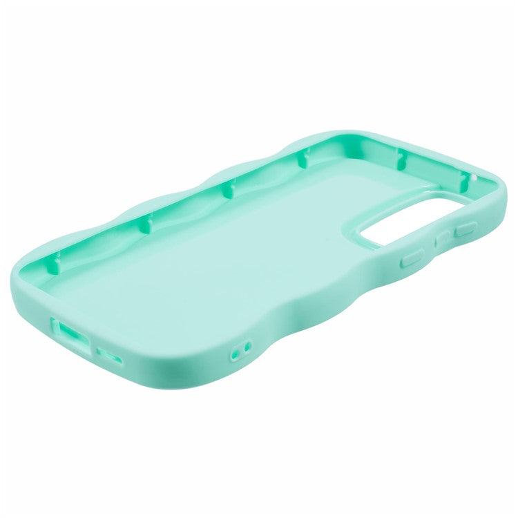 XL Series For Samsung Galaxy A15 4G / 5G Case Wave Frame Shockproof TPU Phone Cover - Light Green