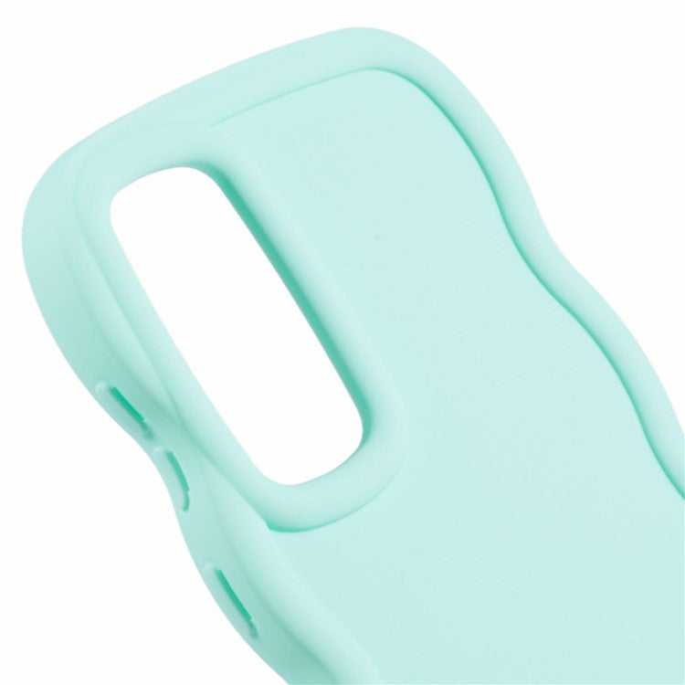 XL Series For Samsung Galaxy A15 4G / 5G Case Wave Frame Shockproof TPU Phone Cover - Light Green