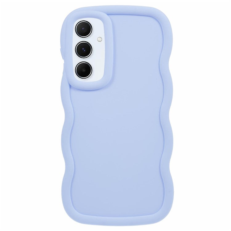 XL Series For Samsung Galaxy A25 5G (Global) (161.0 X 76.5 X 8.3mm) Case TPU Phone Cover Wavy Edge - Purple