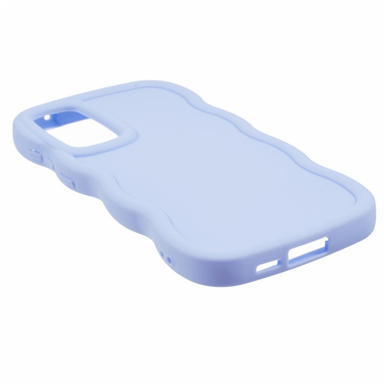 XL Series For Samsung Galaxy A25 5G (Global) (161.0 X 76.5 X 8.3mm) Case TPU Phone Cover Wavy Edge - Purple