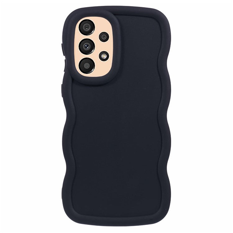 XL Series For Samsung Galaxy A53 5G TPU Case Wave Edge Phone Cover - Black