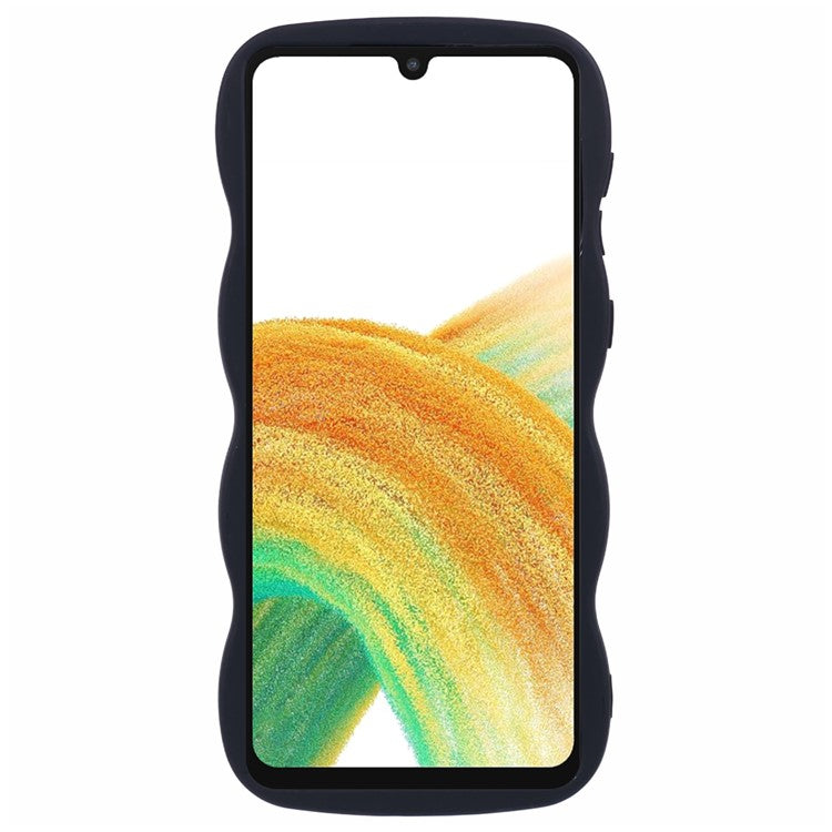 XL Series For Samsung Galaxy A53 5G TPU Case Wave Edge Phone Cover - Black