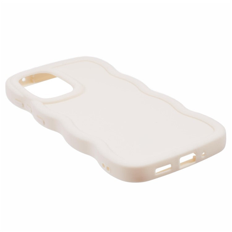 XL Series For Samsung Galaxy A23 4G / A23 5G (Global Version) Case Wavy Edge Soft TPU Phone Cover - White