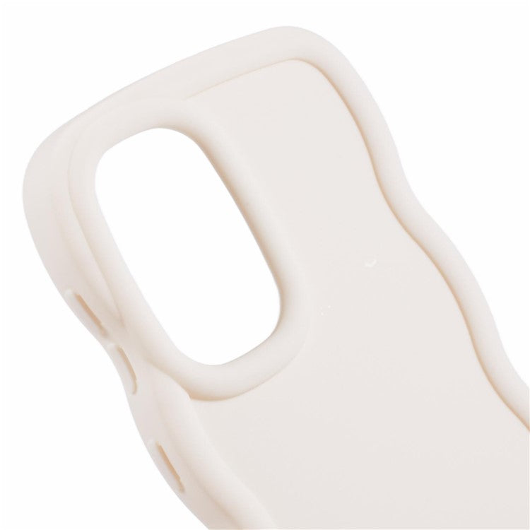 XL Series For Samsung Galaxy A23 4G / A23 5G (Global Version) Case Wavy Edge Soft TPU Phone Cover - White