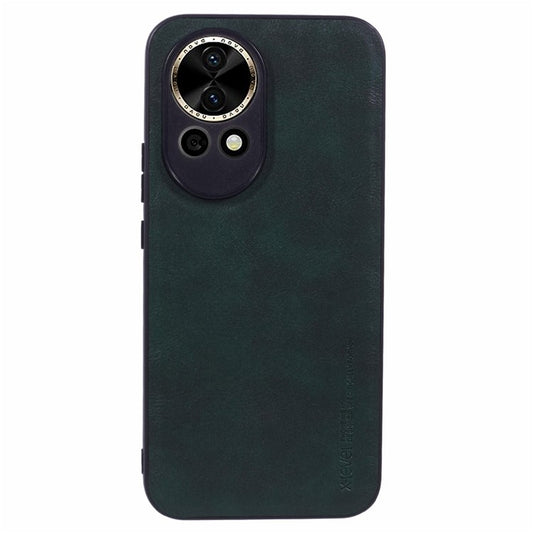 X-LEVEL Bojue-3 Series For Huawei nova 12 5G Case Anti-Scratch PU Leather + PC + TPU Phone Cover - Midnight Green