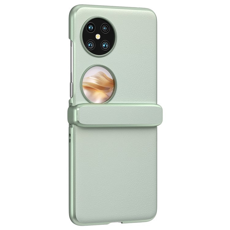 For Huawei Pocket 2 Hinge Protection Case Leather + PC Shockproof Phone Cover - Light Green