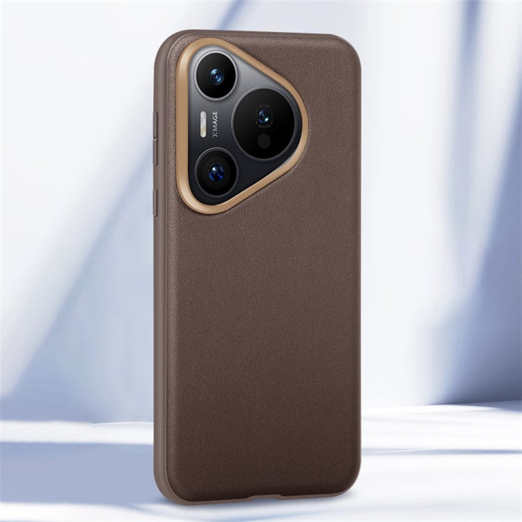 X-LEVEL For Huawei Pura 70 Phone Case Luxurious PU Leather+PC Drop-proof Cover - Brown