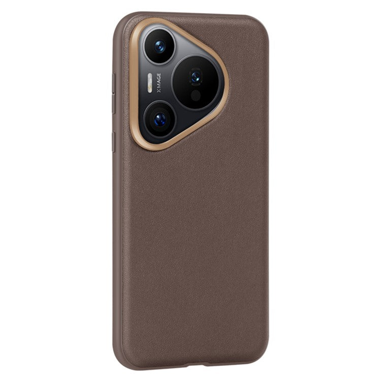 X-LEVEL For Huawei Pura 70 Pro+ / Pura 70 Pro Phone Case Luxurious PU Leather+PC Cell Phone Cover - Brown