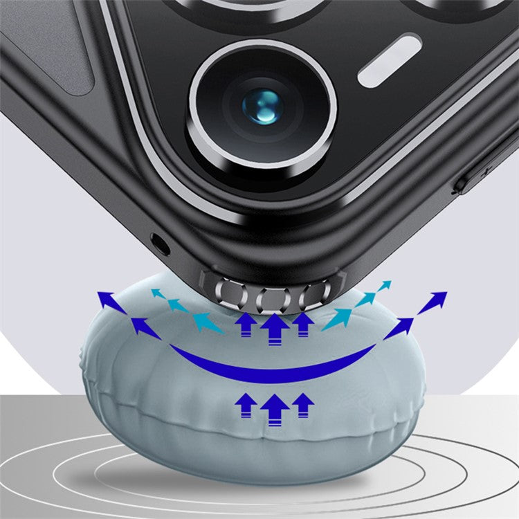 X-LEVEL For Huawei Pura 70 Pro / Pura 70 Pro+ Case PC+TPU Matte Shockproof Cover - Black