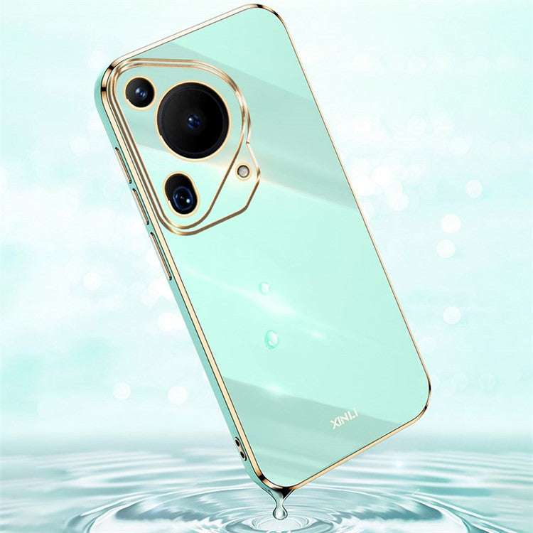 XINLI For Huawei Pura 70 Ultra Case Anti-scratch Electroplating TPU Phone Cover - Blue