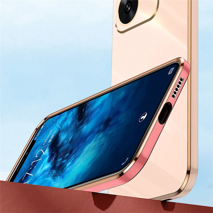 XINLI For Xiaomi Redmi Turbo 3 5G / Poco F6 5G Case TPU Phone Cover Electroplating Edge - Purple