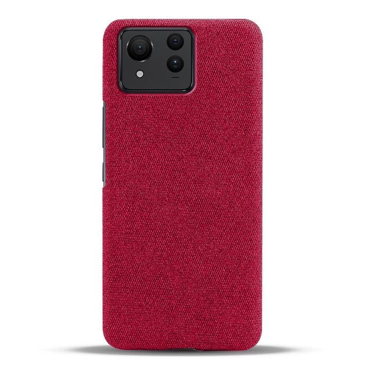 For Asus Zenfone 11 Ultra 5G Case Cloth Texture Hard PC Phone Cover - Red