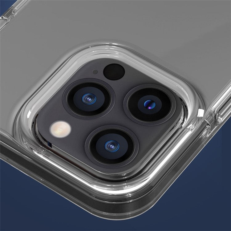 Bi-color Design Phone Case for iPhone 14 Pro 6.1 inch, Clear Soft TPU Mobile Phone Cover Anti-scratch Shell