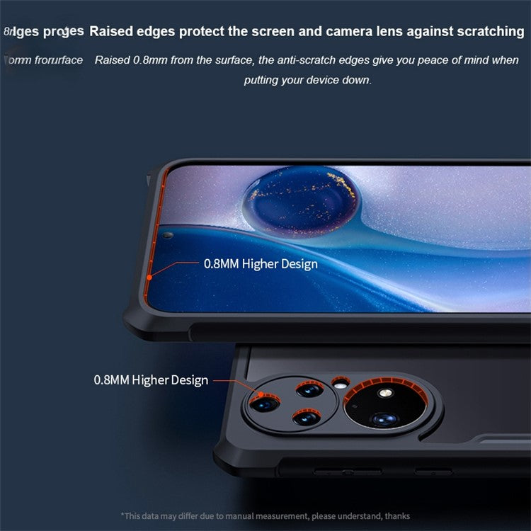 XUNDD for Huawei P50 Pro 4G Beetle Series TPU + Acrylic Hybrid Phone Case Drop-proof Protective Back Cover