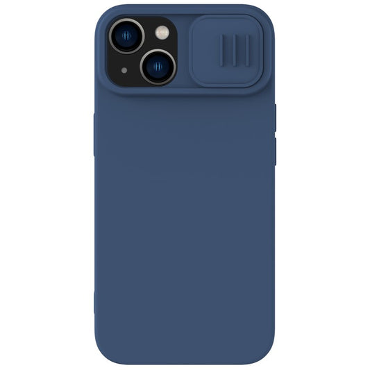 NILLKIN Magnetic Case for iPhone 14 Plus, Slide Camera Protection PC + Silicone Phone Cover Compatible with MagSafe - Blue