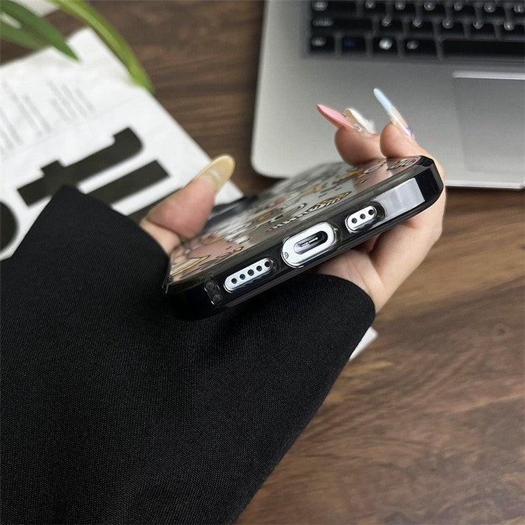 For iPhone 14 Case Shockproof Acrylic Hard Phone Cover Lucky Girl
