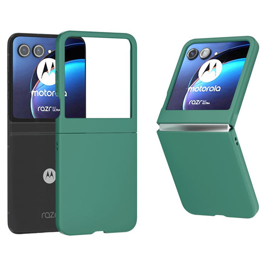 For Motorola Razr 60 / Razr 50 5G Case Skin Feeling Slim Hard PC Phone Cover - Dark Green