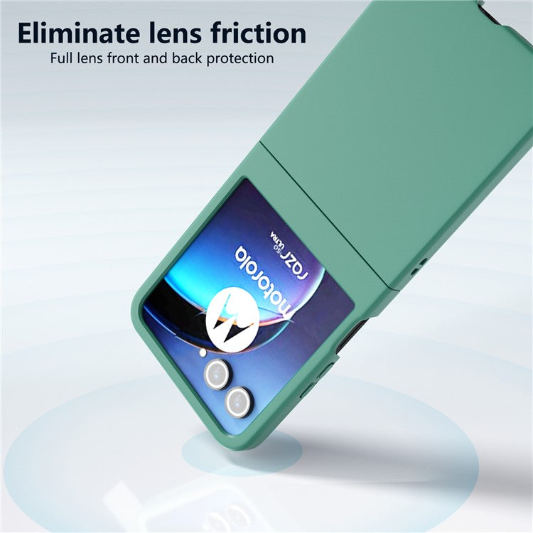 For Motorola Razr 60 / Razr 50 5G Case Skin Feeling Slim Hard PC Phone Cover - Dark Green