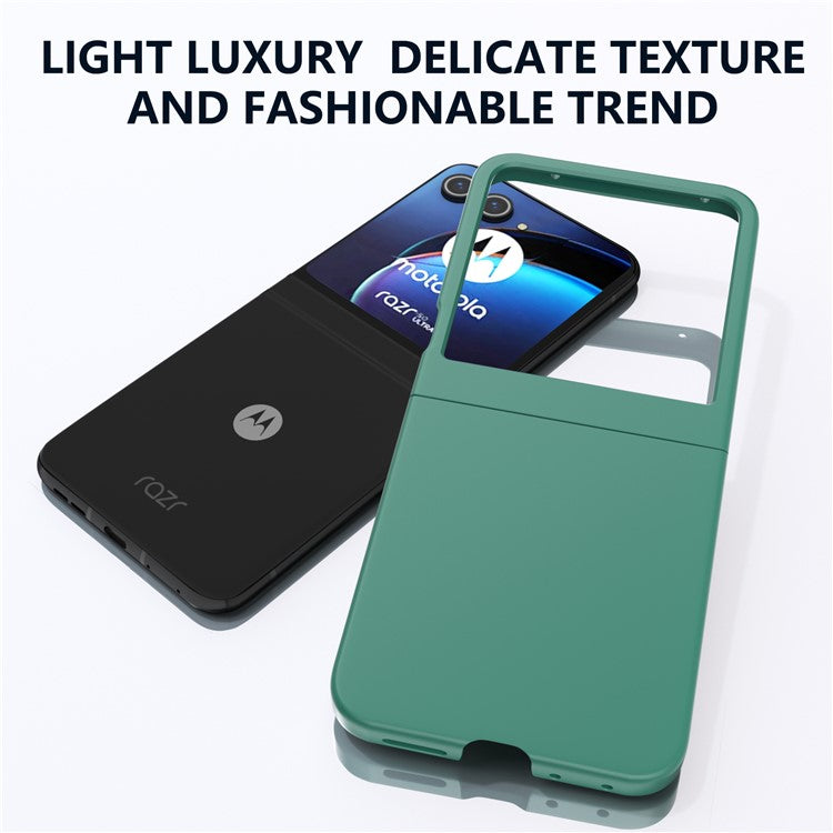For Motorola Razr 60 / Razr 50 5G Case Skin Feeling Slim Hard PC Phone Cover - Dark Green
