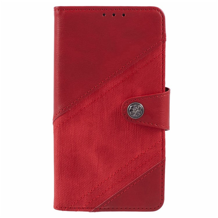 For Huawei Pura 70 Pro / Pura 70 Pro+ Case Flip Shockproof Leather Phone Cover Texture Splicing - Red