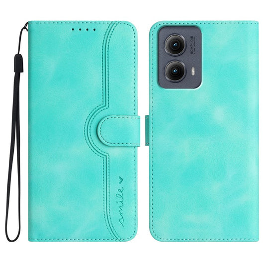 YX0030 For Motorola Edge (2024) 5G Case Card Slots Wallet Leather Phone Cover - Baby Blue