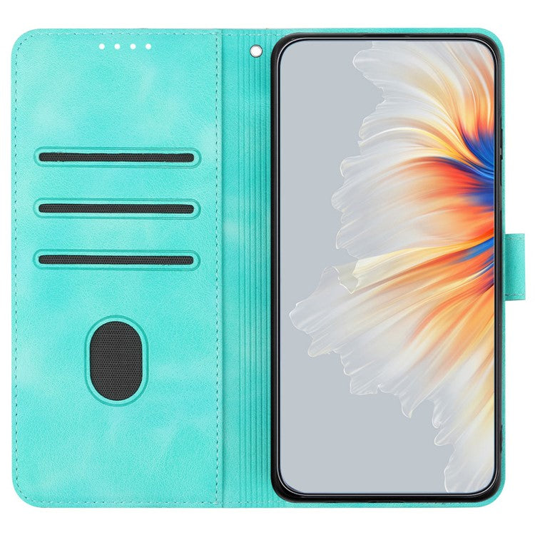 YX0030 For Motorola Edge (2024) 5G Case Card Slots Wallet Leather Phone Cover - Baby Blue