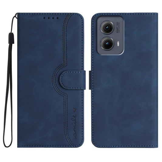 YX0030 For Motorola Edge (2024) 5G Case Card Slots Wallet Leather Phone Cover - Sapphire