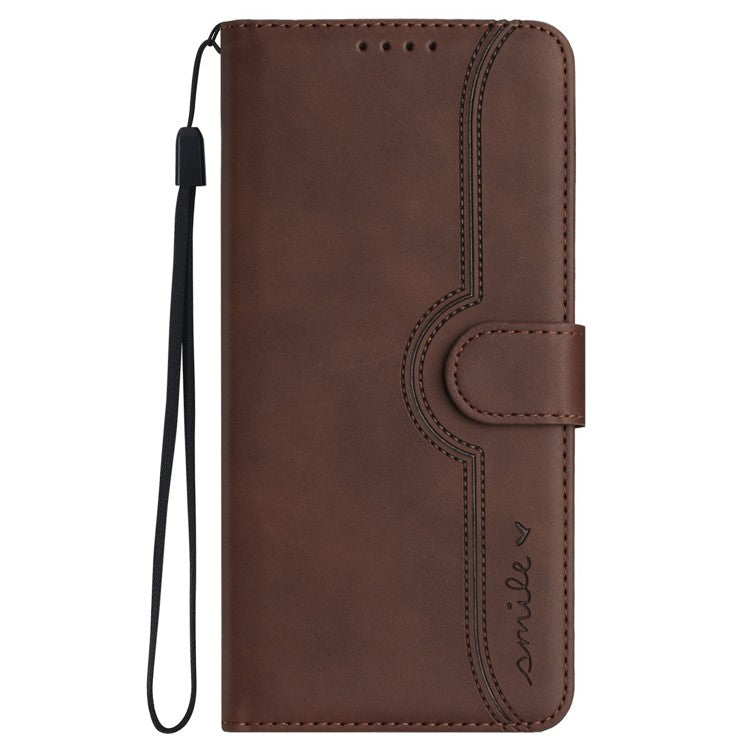 YX0030 For Motorola Edge (2024) 5G Case Card Slots Wallet Leather Phone Cover - Coffee