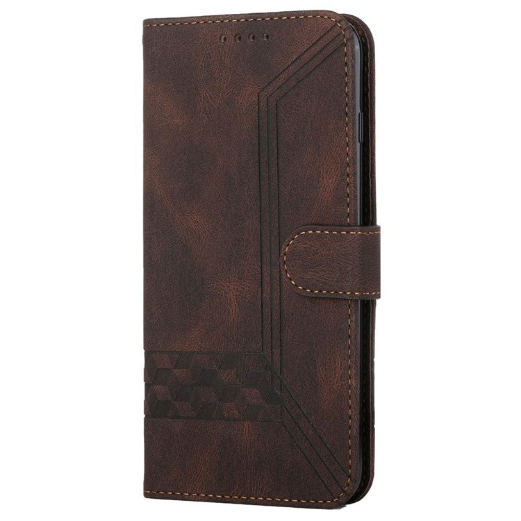 YX0010 Series for Xiaomi Redmi Turbo 3 5G / Poco F6 5G Case Leather Phone Cover with Strap - Coffee