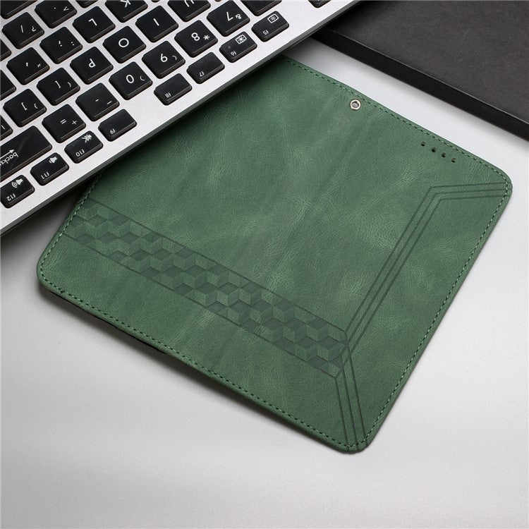 YX0010 Series for Motorola Edge (2024) 5G Case PU Leather Skin-Touch Phone Wallet Cover -  Blackish Green