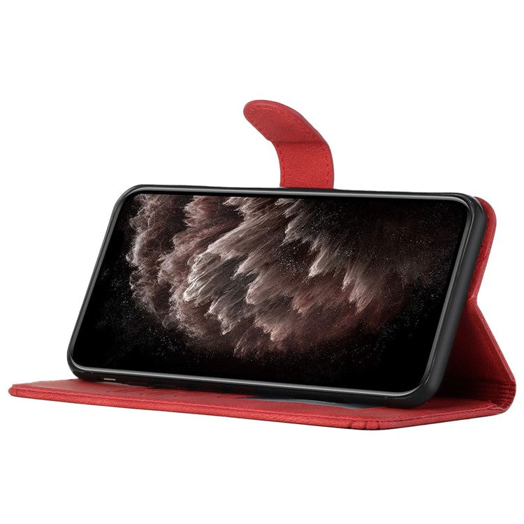 YX0010 Series for Motorola Edge (2024) 5G Case PU Leather Skin-touch Phone Wallet Cover -  Red