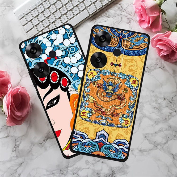 For Xiaomi Redmi Turbo 3 5G / Poco F6 5G Case Stylish Pattern Soft TPU Phone Cover - Iron Tower