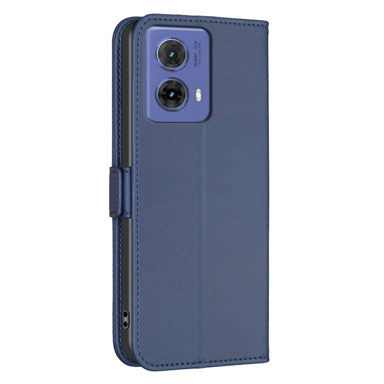 BINFEN COLOR BF31 For Motorola Moto G85 5G / S50 Neo 5G Case Wallet Leather Flip Phone Cover - Blue