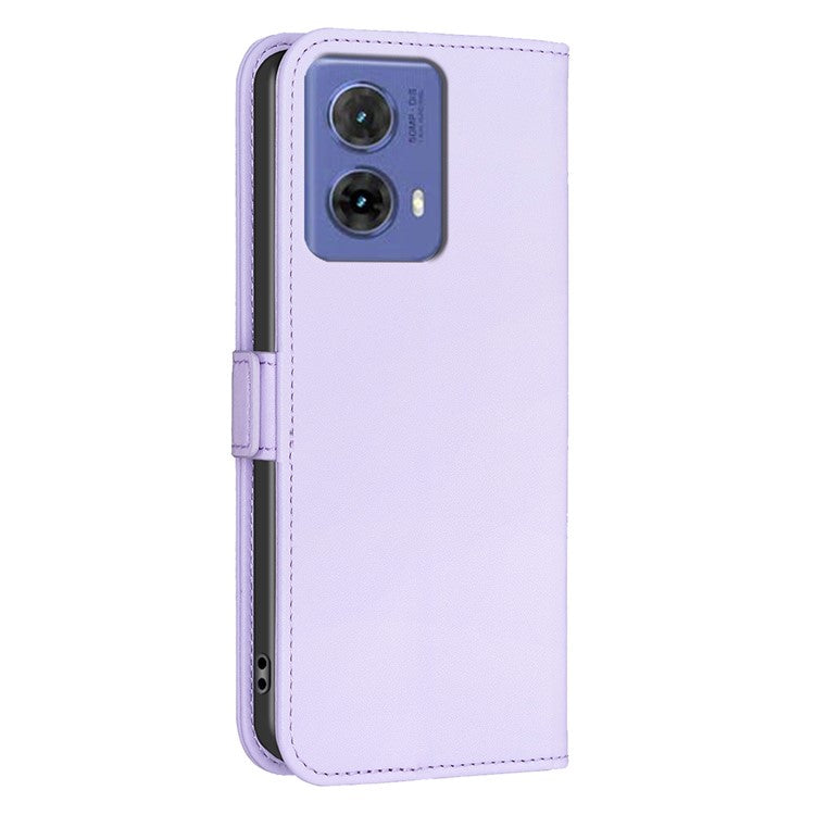 BINFEN COLOR BF31 For Motorola Moto G85 5G / S50 Neo 5G Case Wallet Leather Flip Phone Cover - Purple