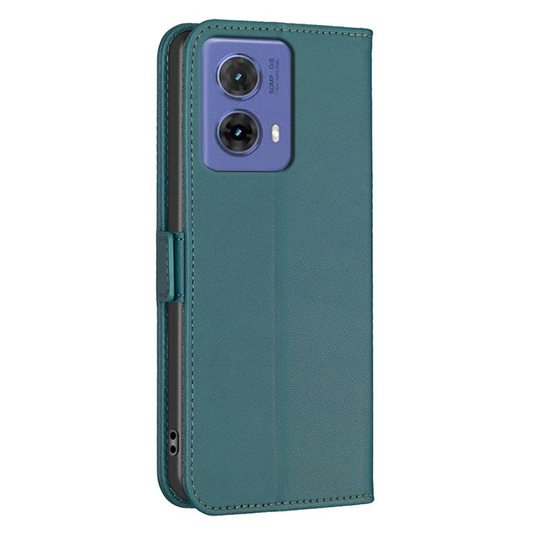 BINFEN COLOR BF31 For Motorola Moto G85 5G / S50 Neo 5G Case Wallet Leather Flip Phone Cover - Green