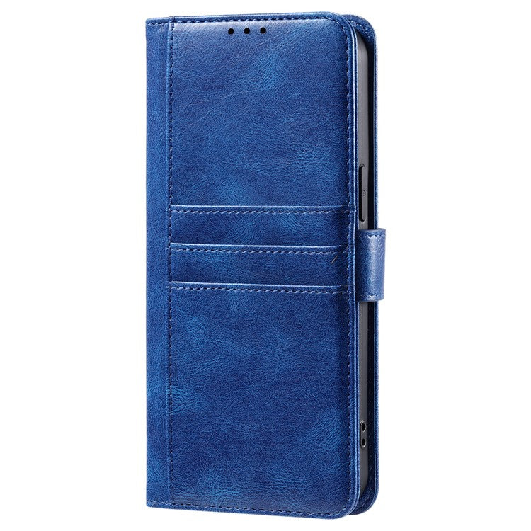 013 Style For Motorola Moto G85 5G / S50 Neo 5G Case PU Leather Anti-Fall Phone Cover with 6 Card Slots - Blue
