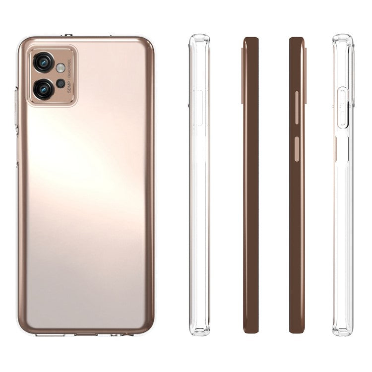 10Pcs / Pack For Motorola Moto G32 4G TPU Clear Phone Case Inner Watermark-Free Anti-scratch Protective Cover