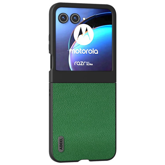 ABEEL For Motorola Razr 60 / Razr 50 5G Case Litchi Texture Non-Slip Phone Cover - Green